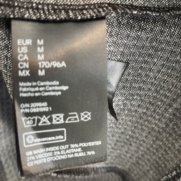 H&M new with tags houndstooth print 3/4 sleeve shirt - Picture 6 of 10